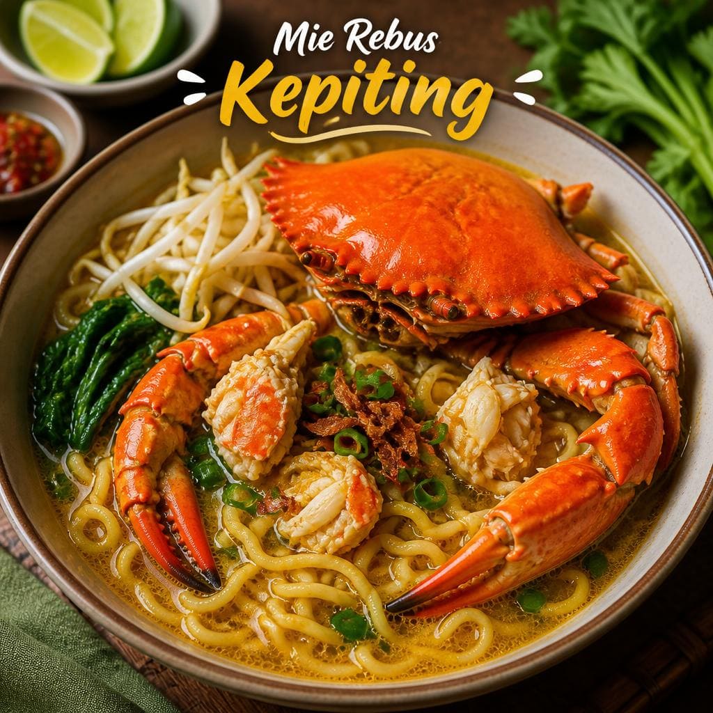 Mie Rebus Kepiting
